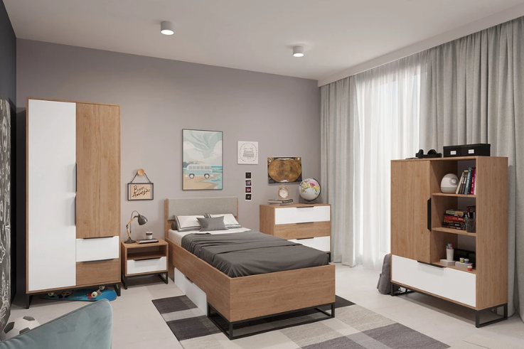 pokój młodzieżowy w stylu loft